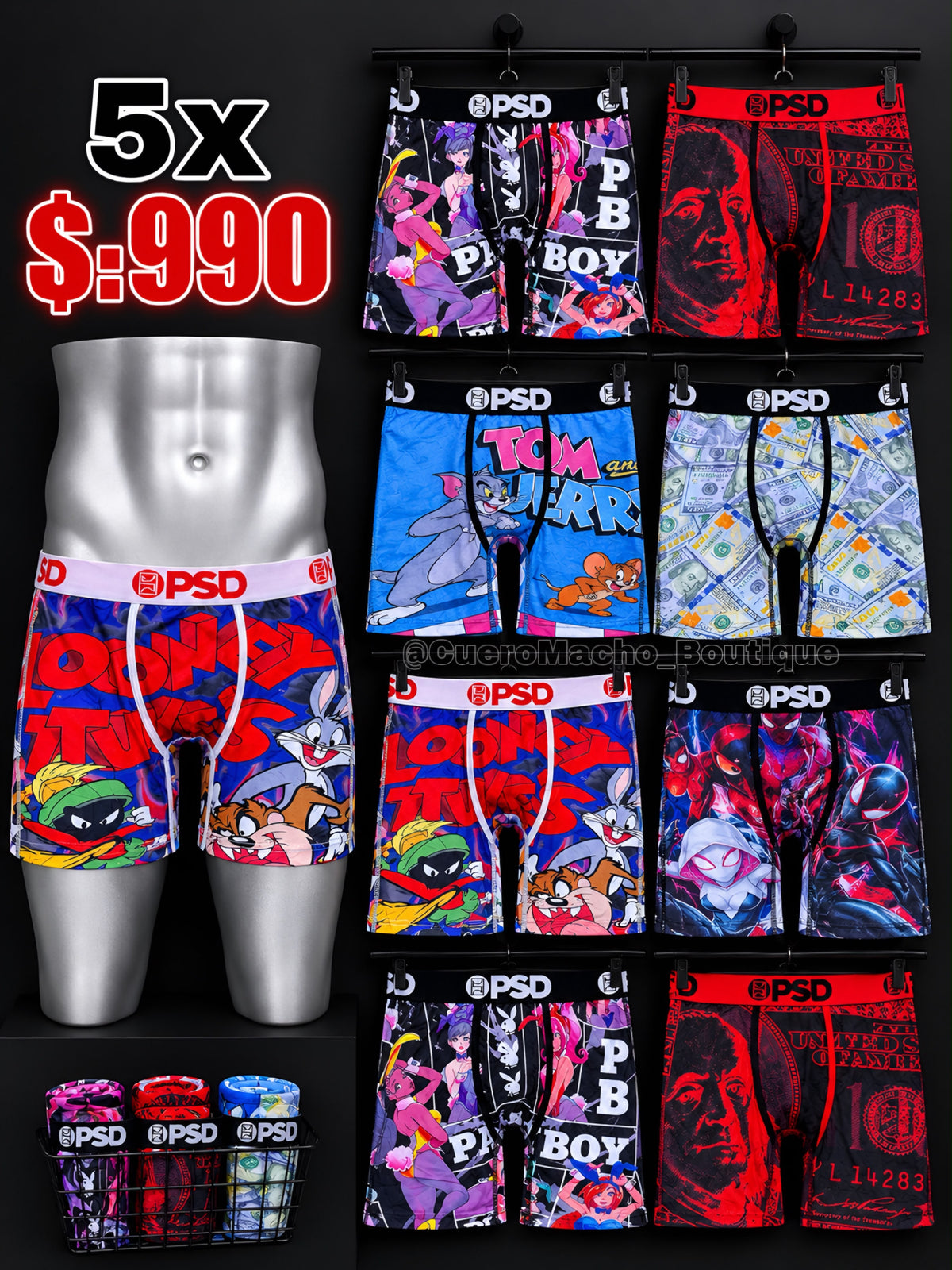Boxer PSD 5x $:990