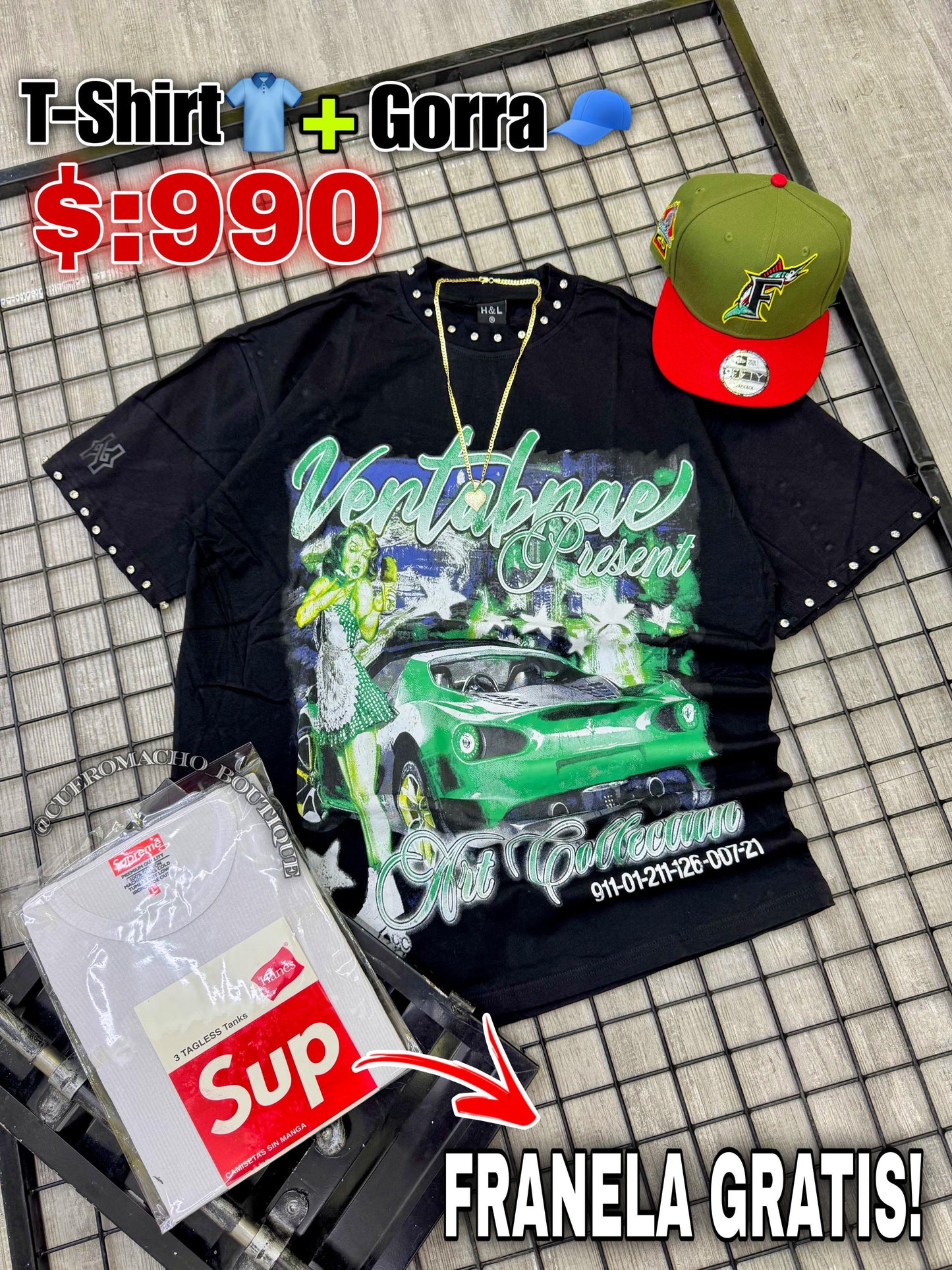 T-shirt + Gorra ( $:990 )
