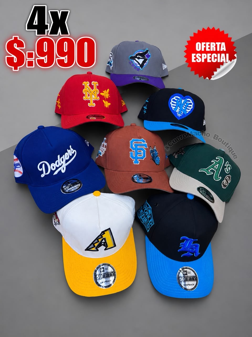 Gorras 4x $:990