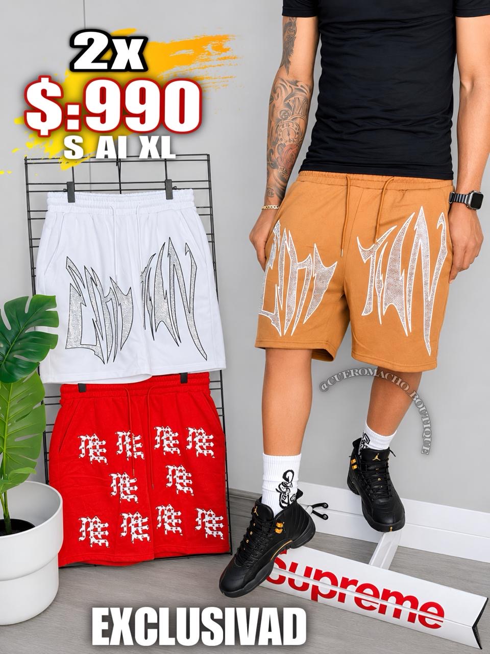 Bermudas brillo 2x $:990