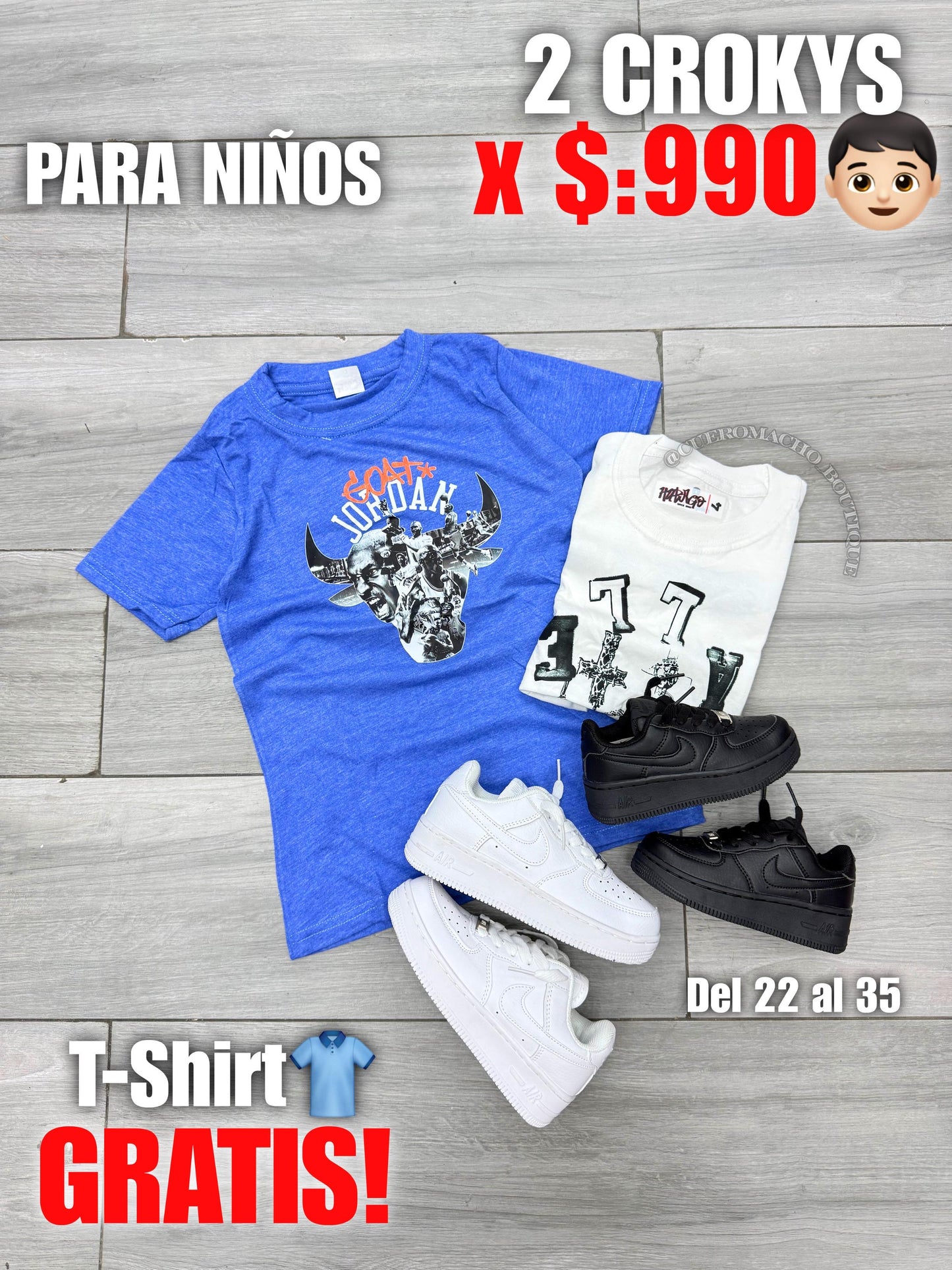 Croker de niños 2x $:990