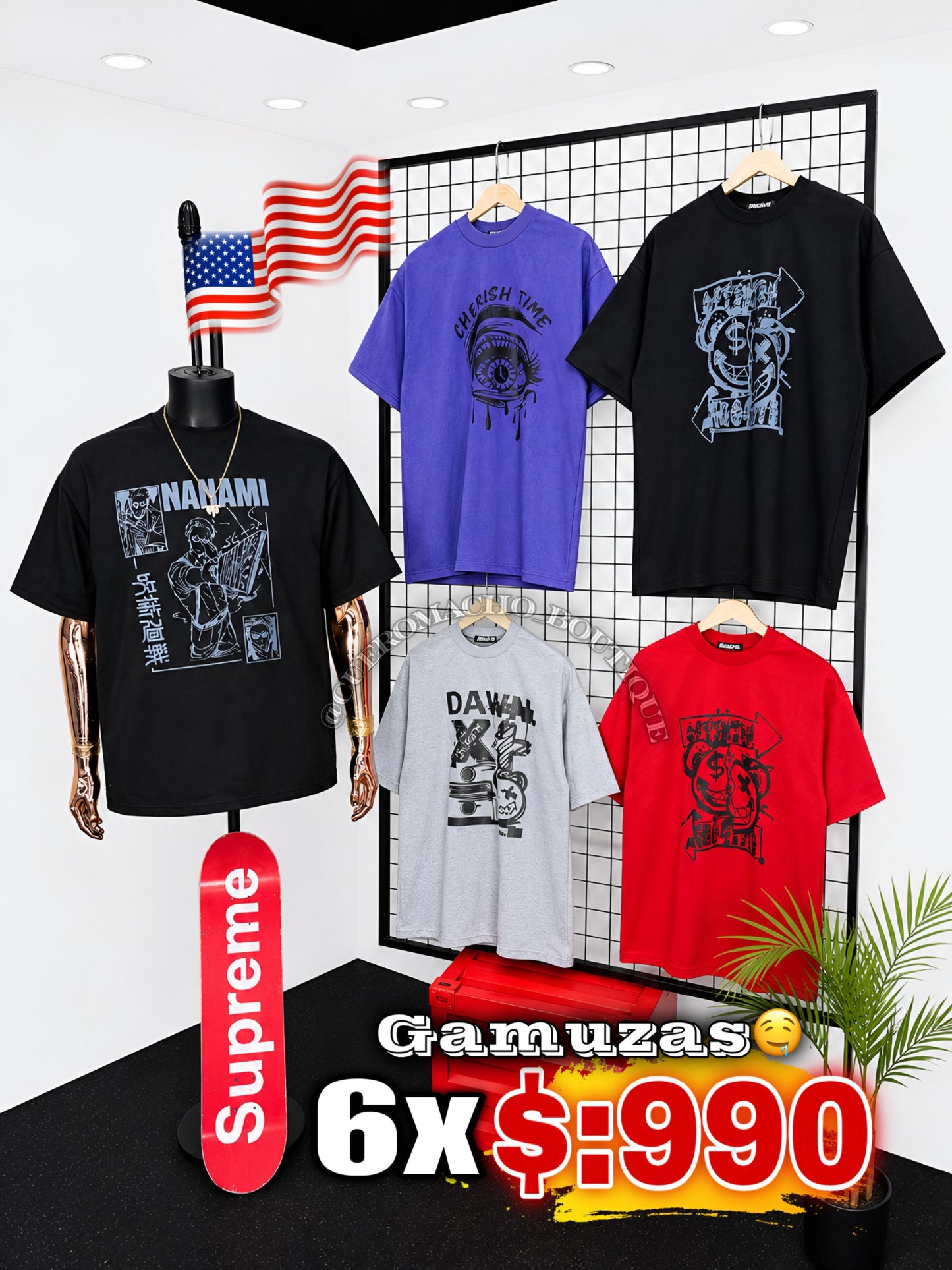 T-Shirt Gamuzas 6x $:990