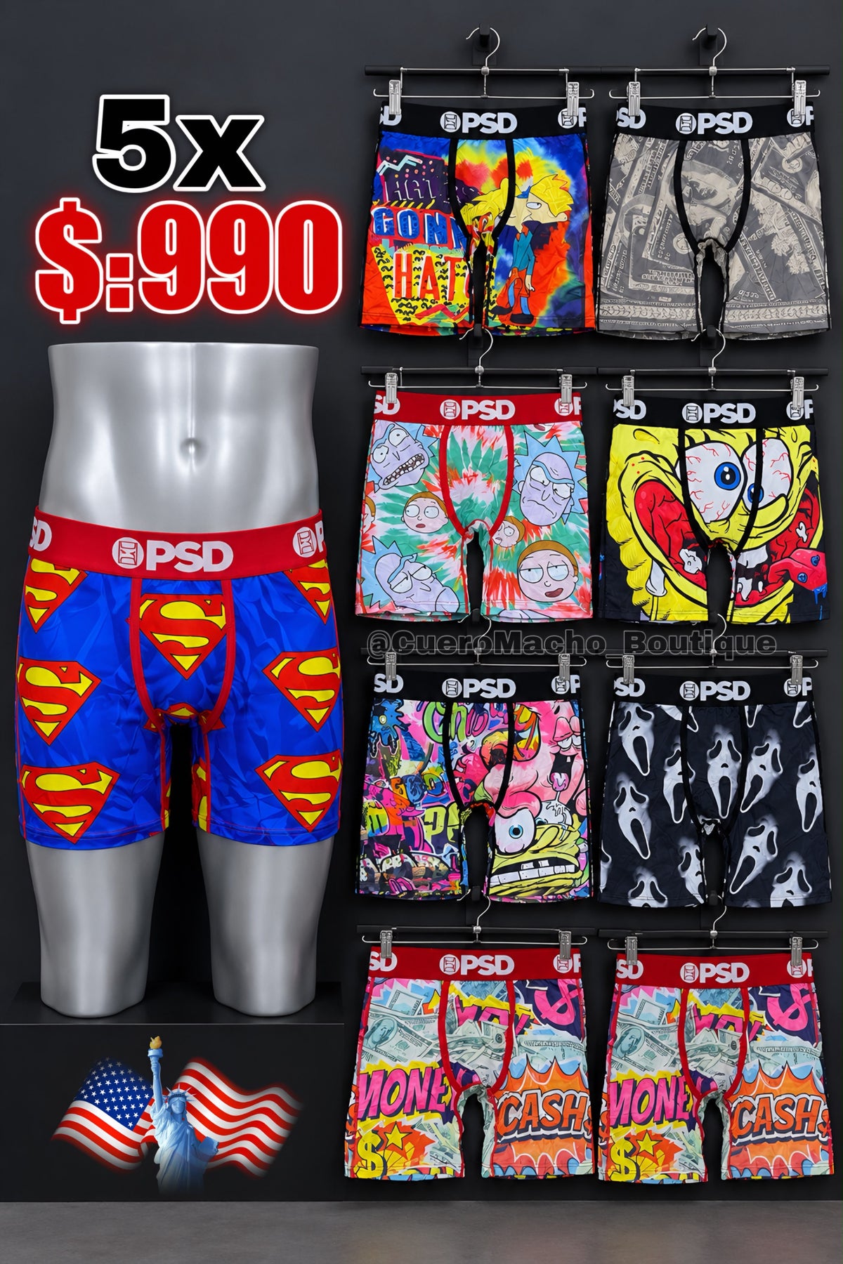 Boxer PSD 5x $:990