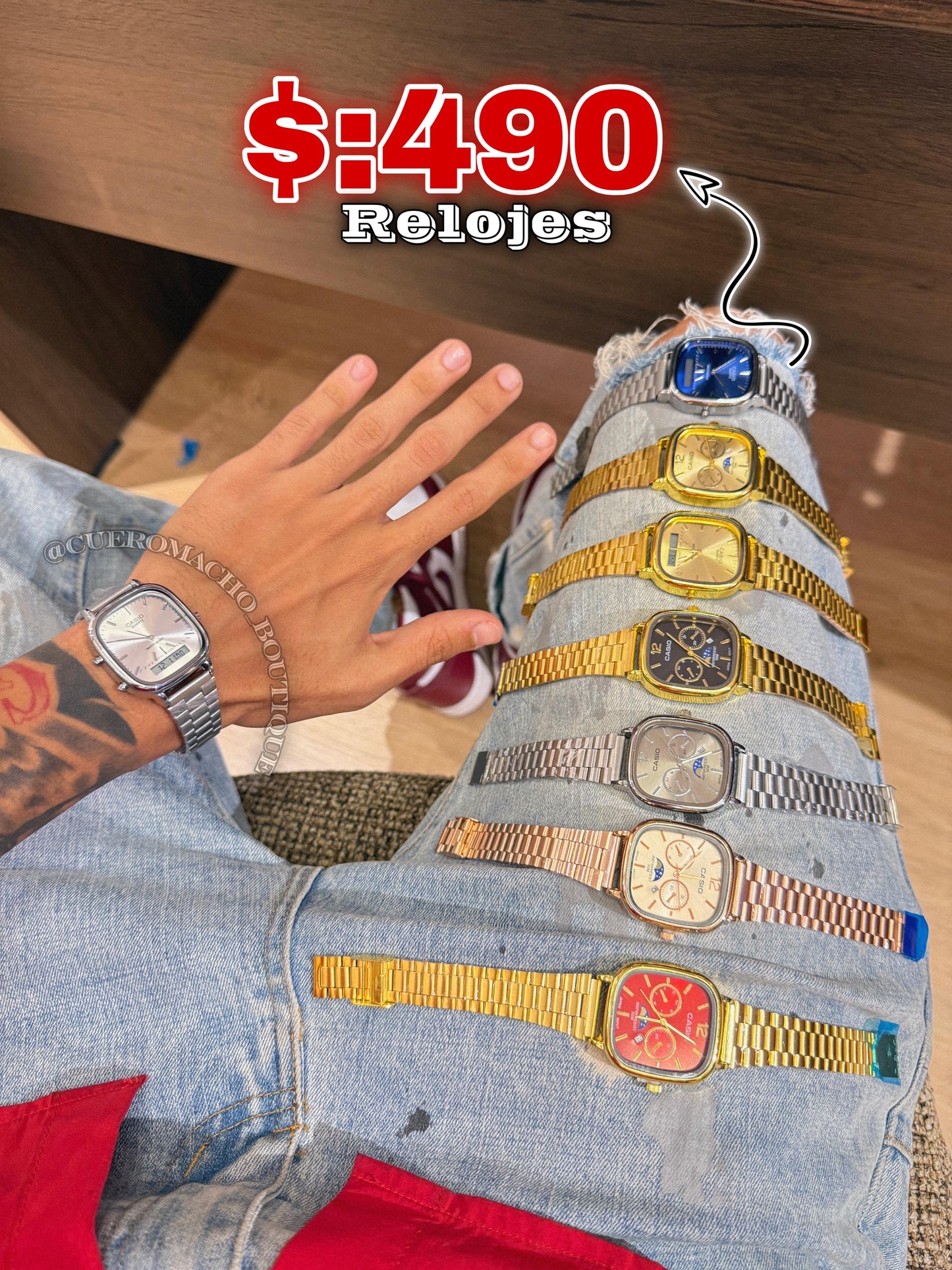 Cadenas,Reloj y Aretes