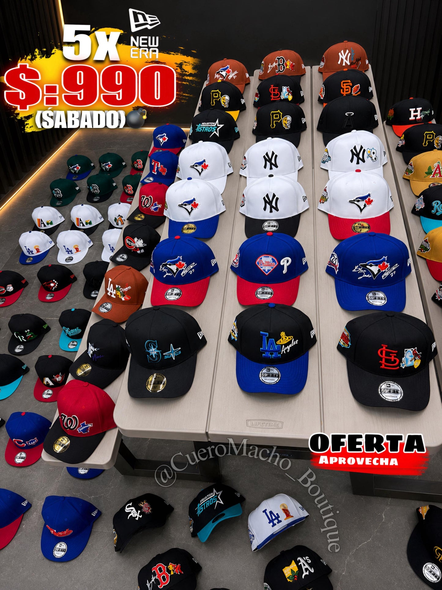 Gorras New era ofertas 5x $:990