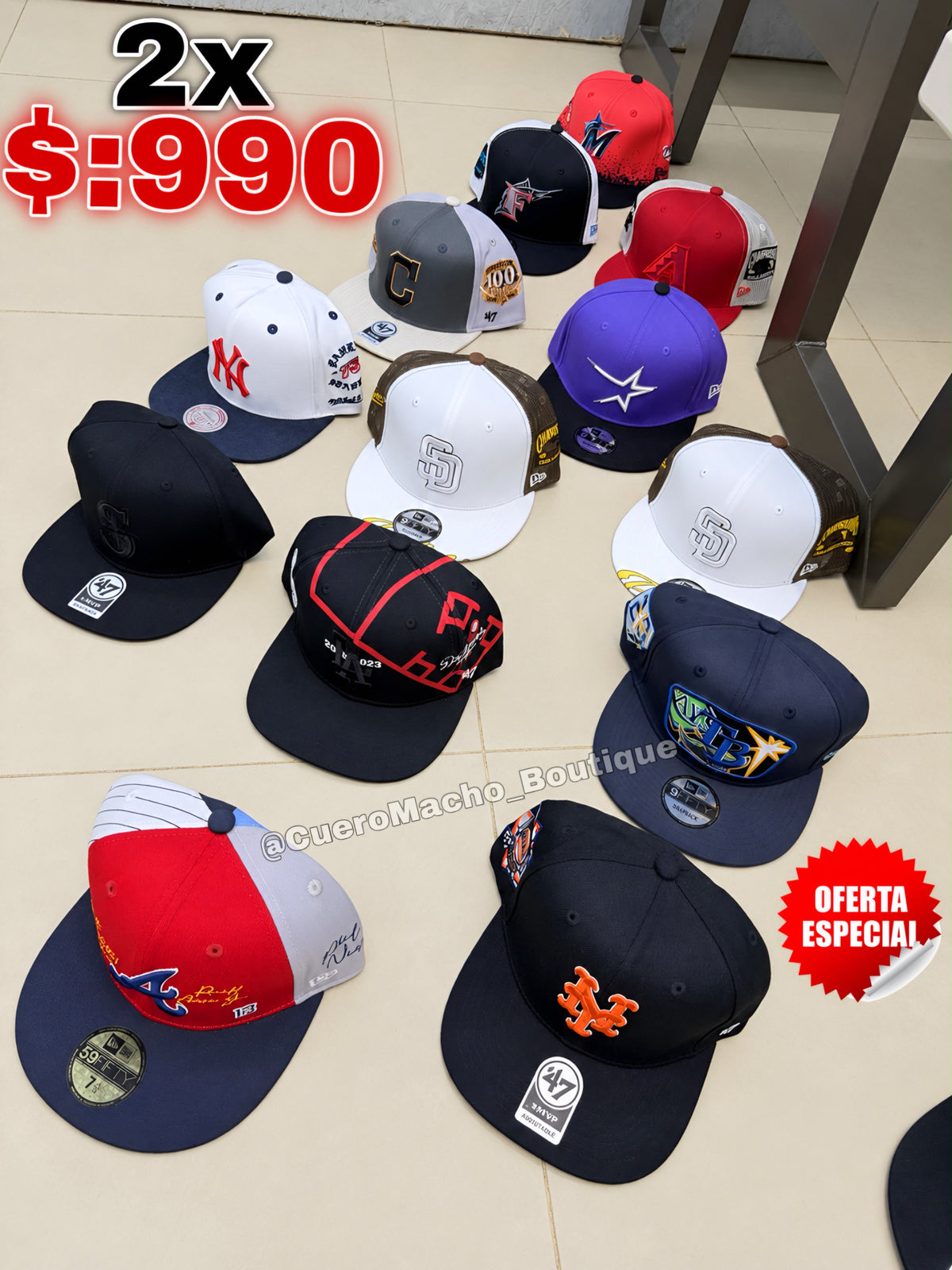 Gorras 2x $:990