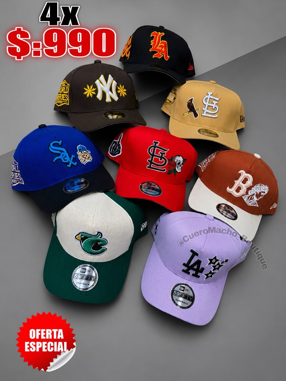 Gorras 4x $:990