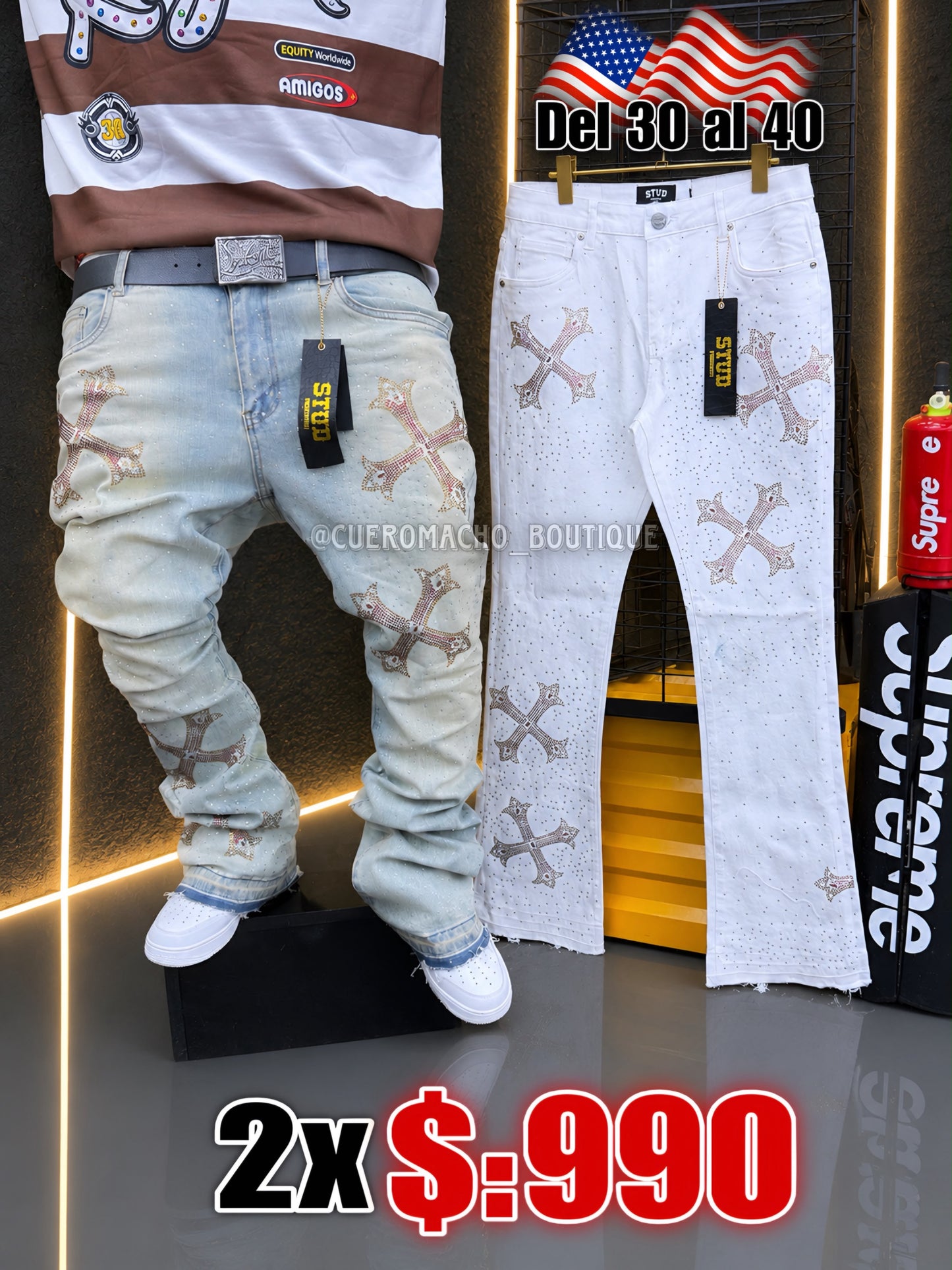 Pantalones Jeans 2x $:990