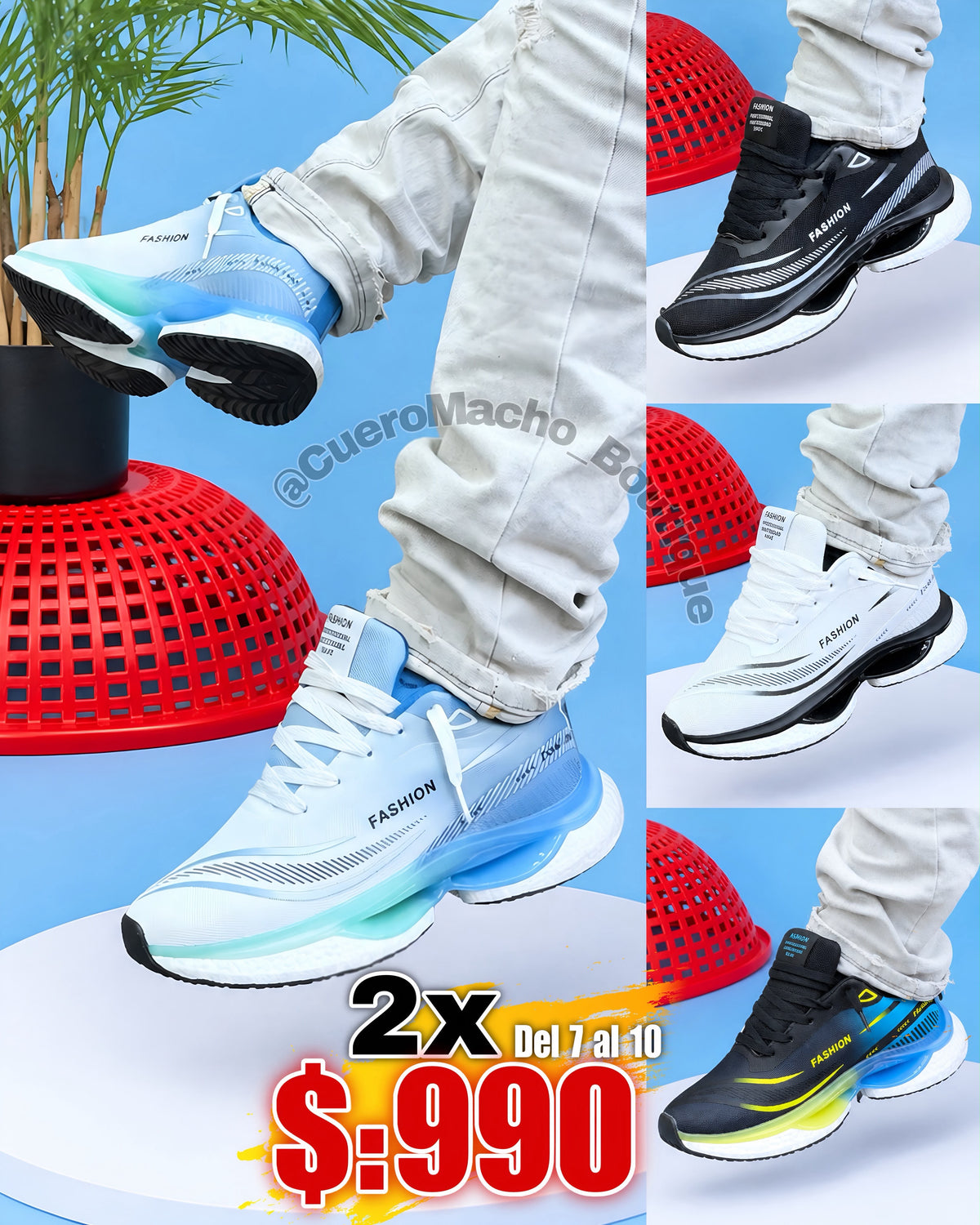 Tenis fashion Hombres 2x $:990