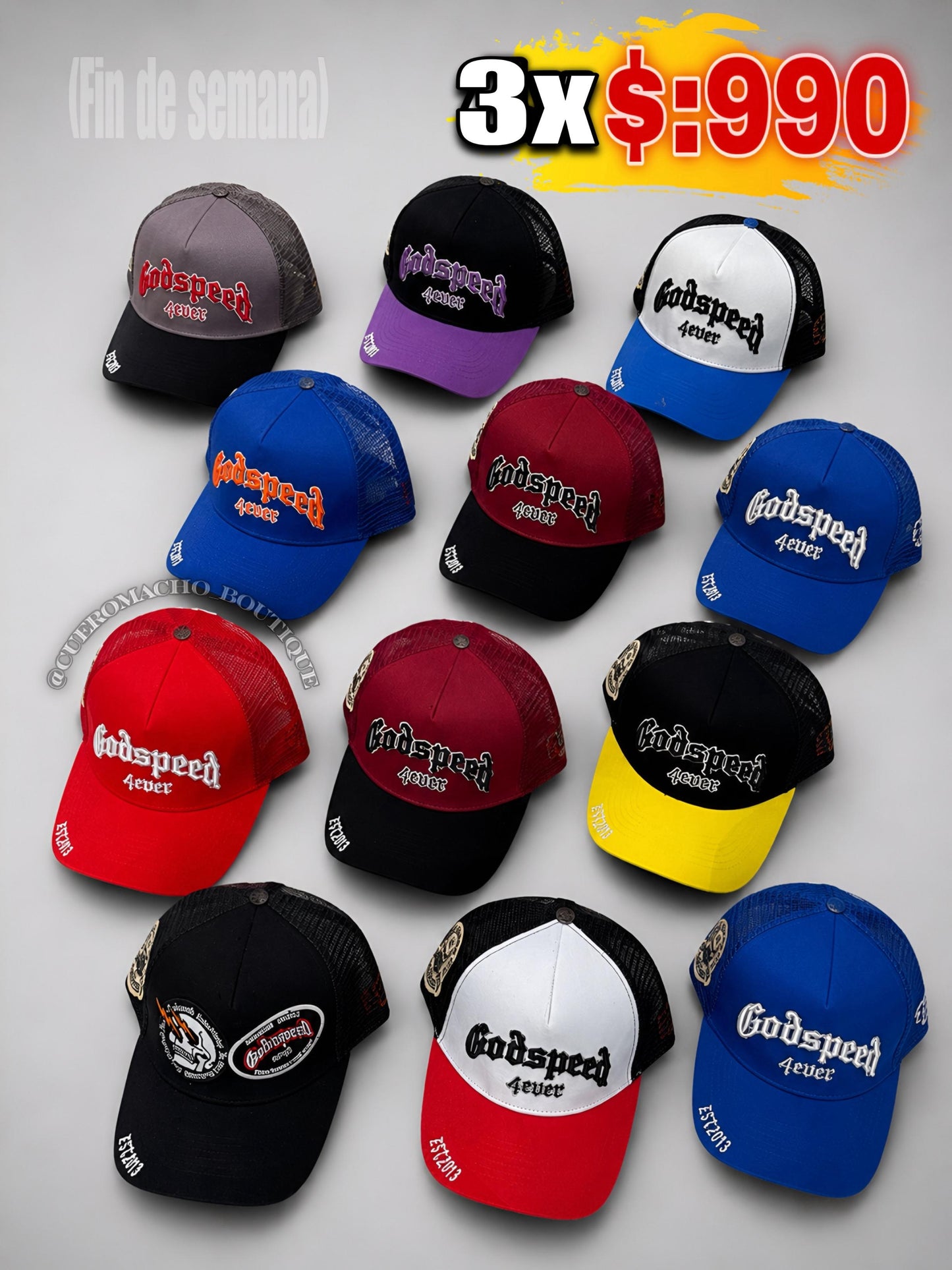 Gorras 3 x $:990