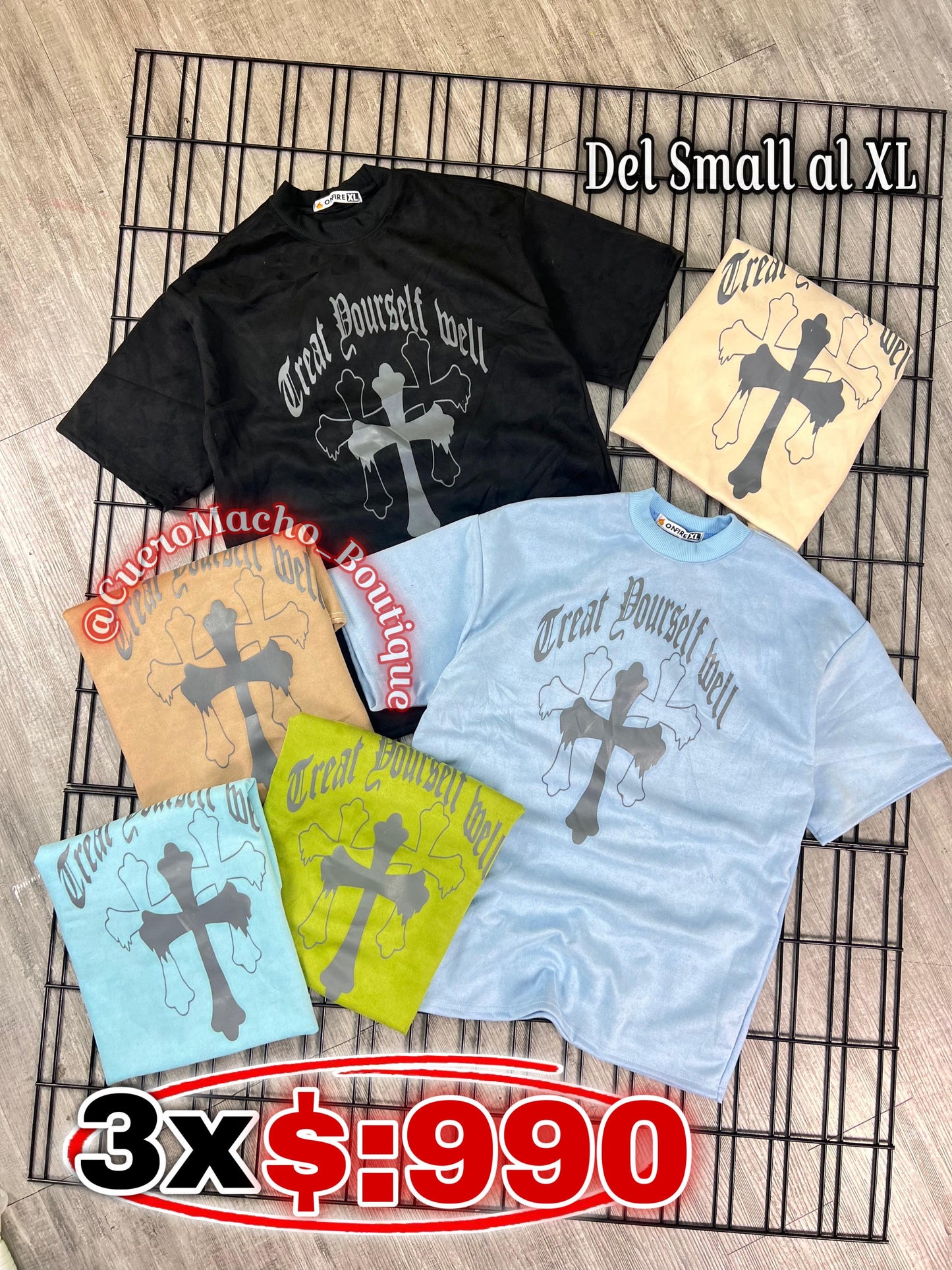 T-Shirt Gamuzas 3x $:990