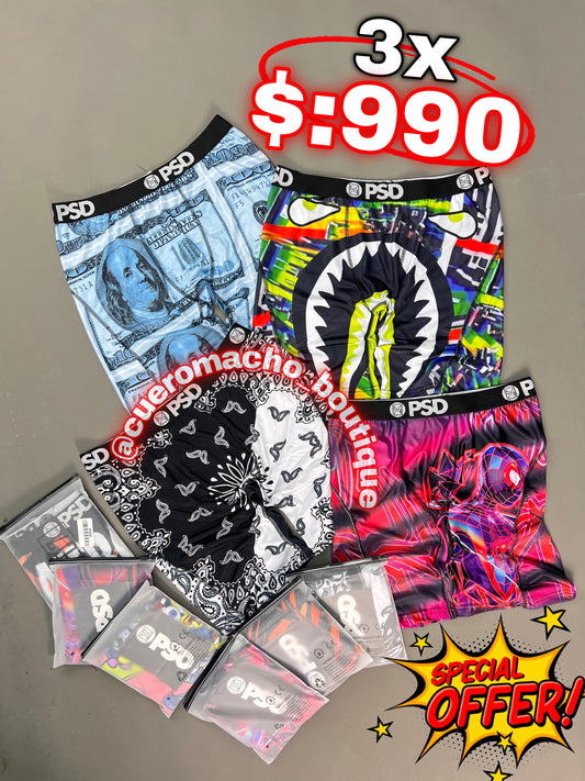 Boxer psd ofertas ( 3x $:990 )