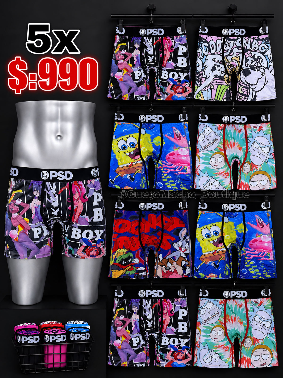 Boxer PSD 5x $:990