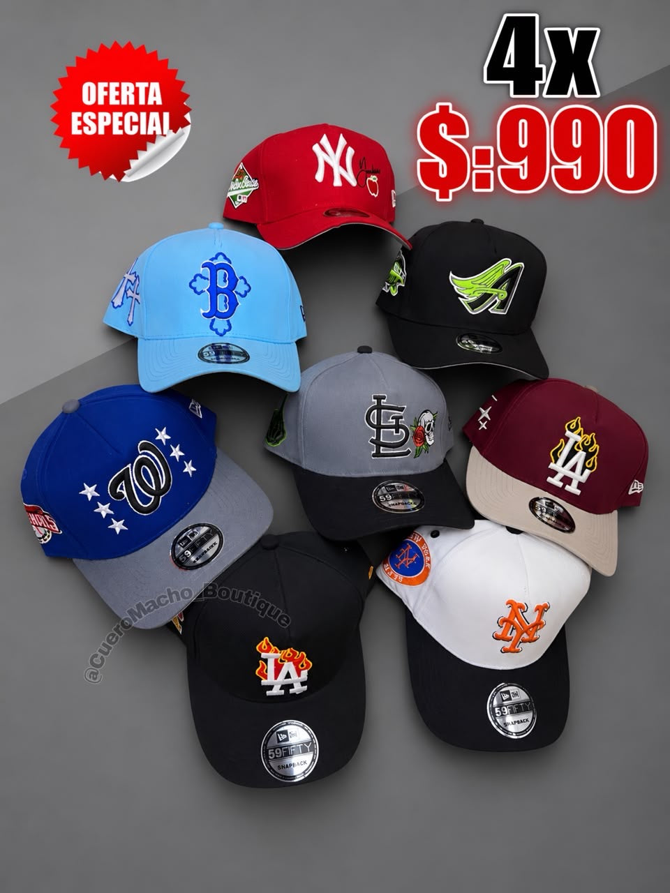 Gorras 4x $:990