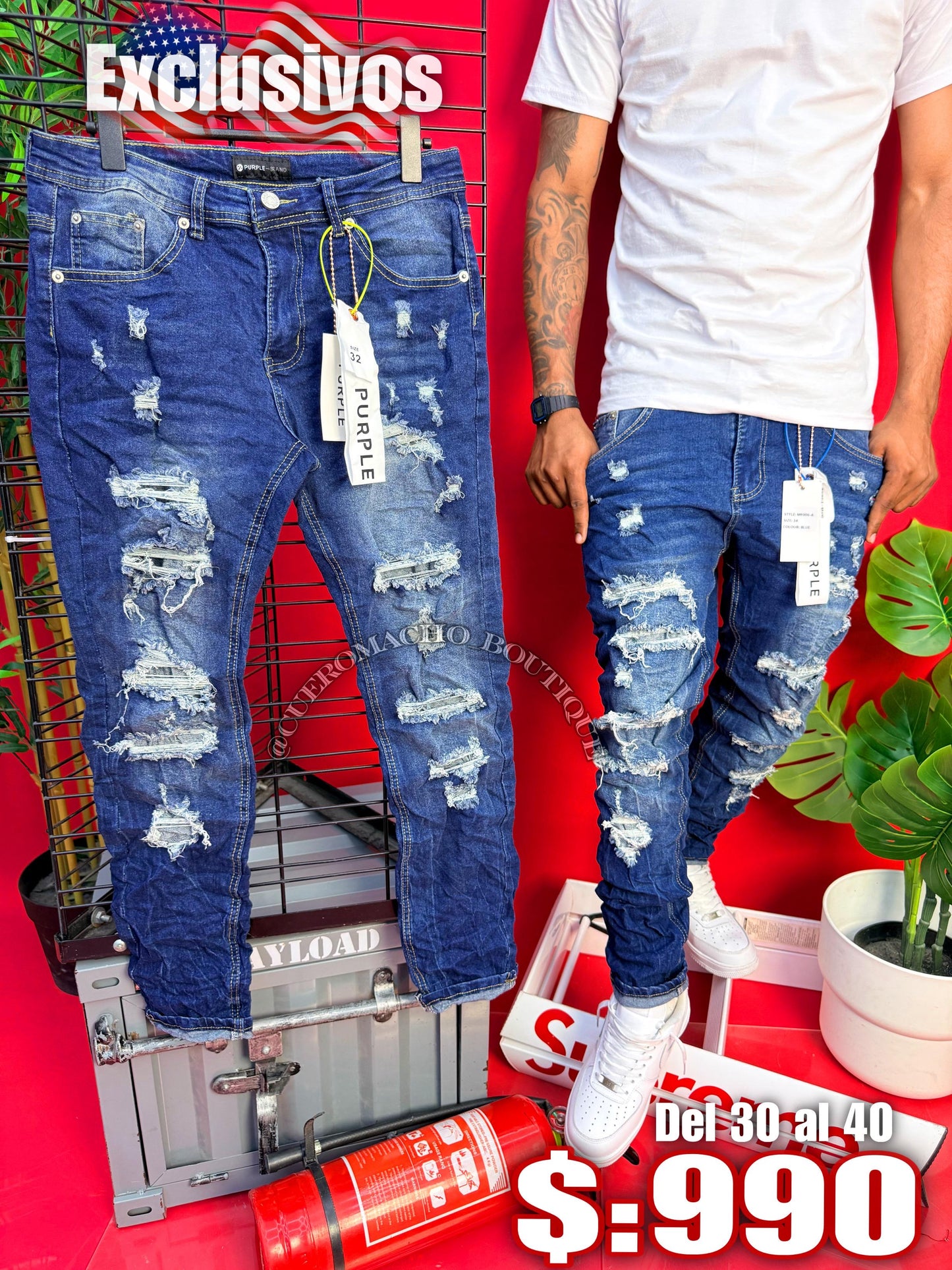 Pantalones purple New Modelo