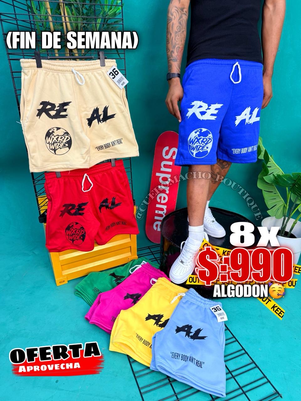 Bermudas Algodón 8x $:990