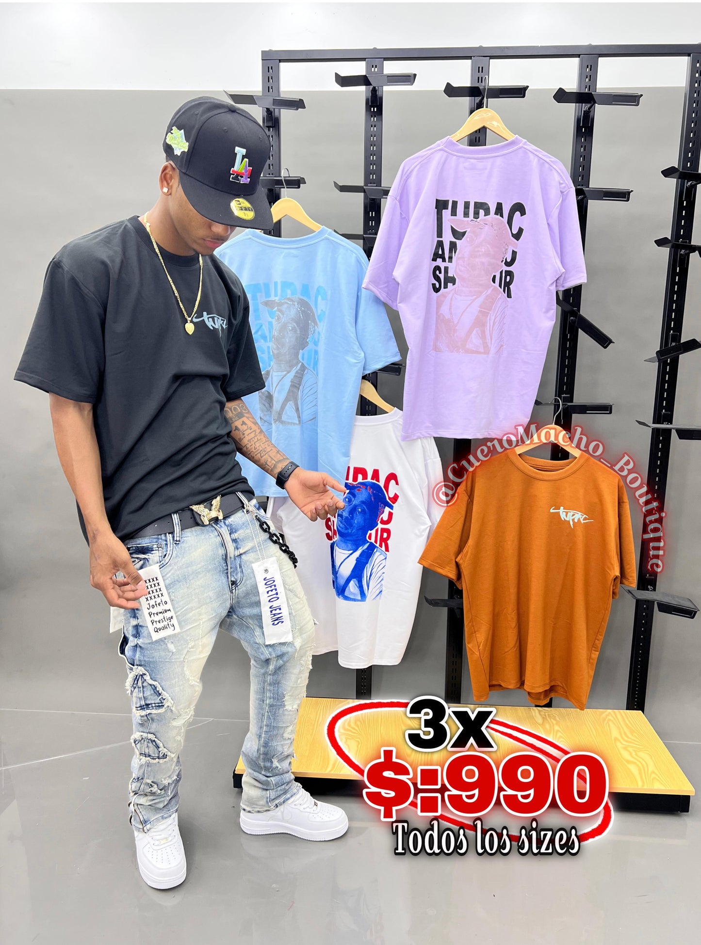 T-shirt de ofertas 3x $:990