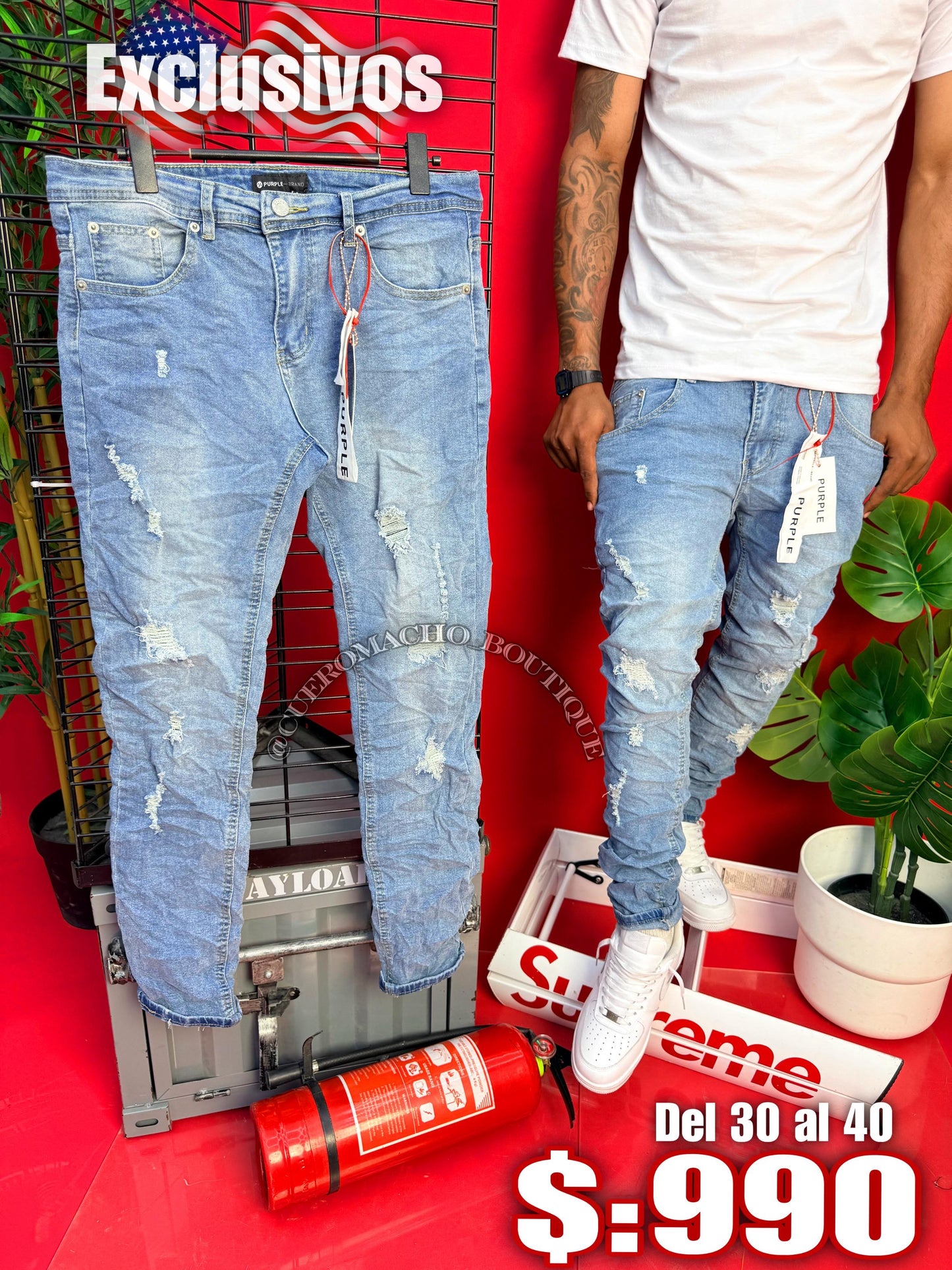 Pantalones purple New Modelo