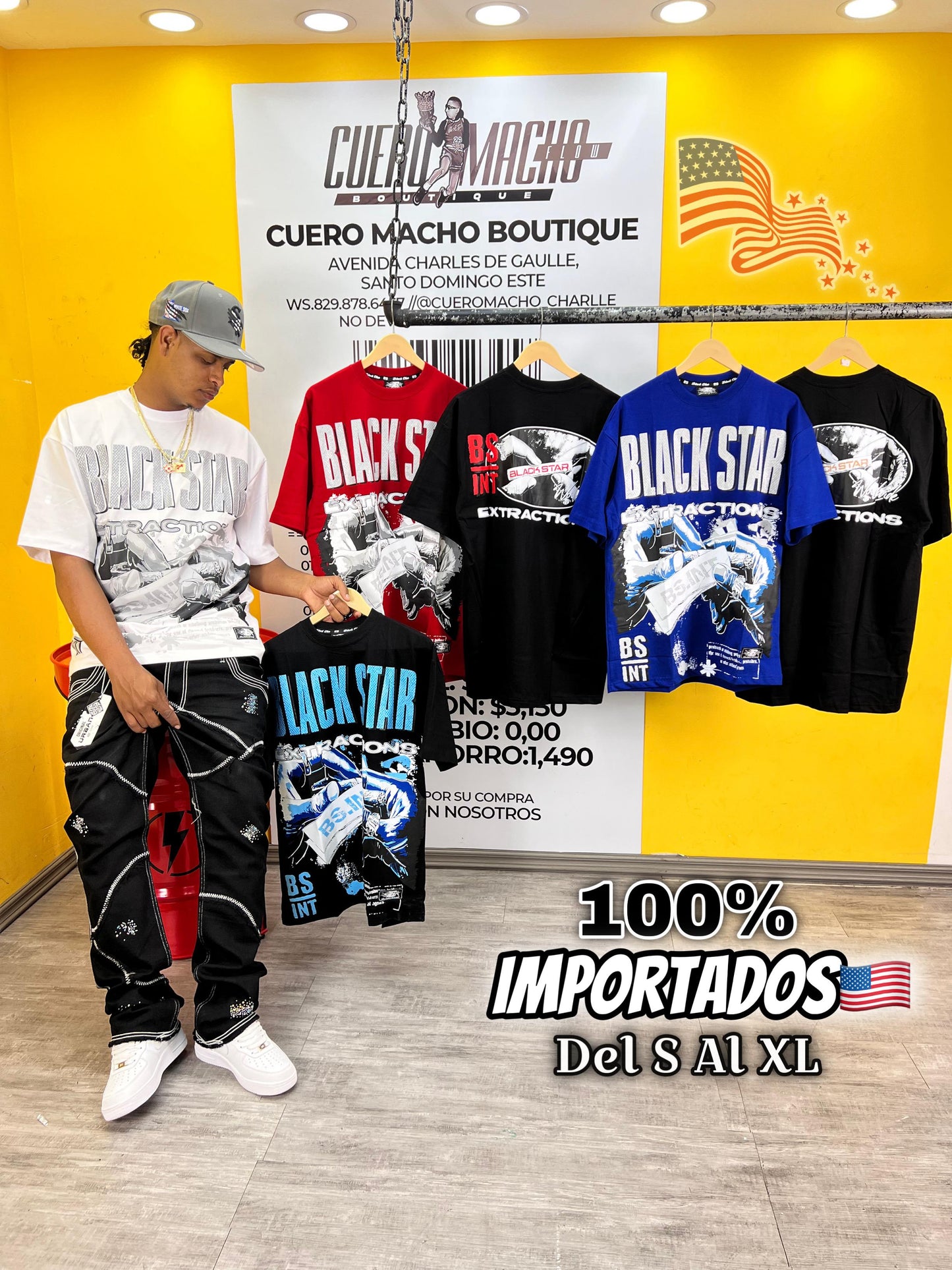 T-shirt Black Stars💎