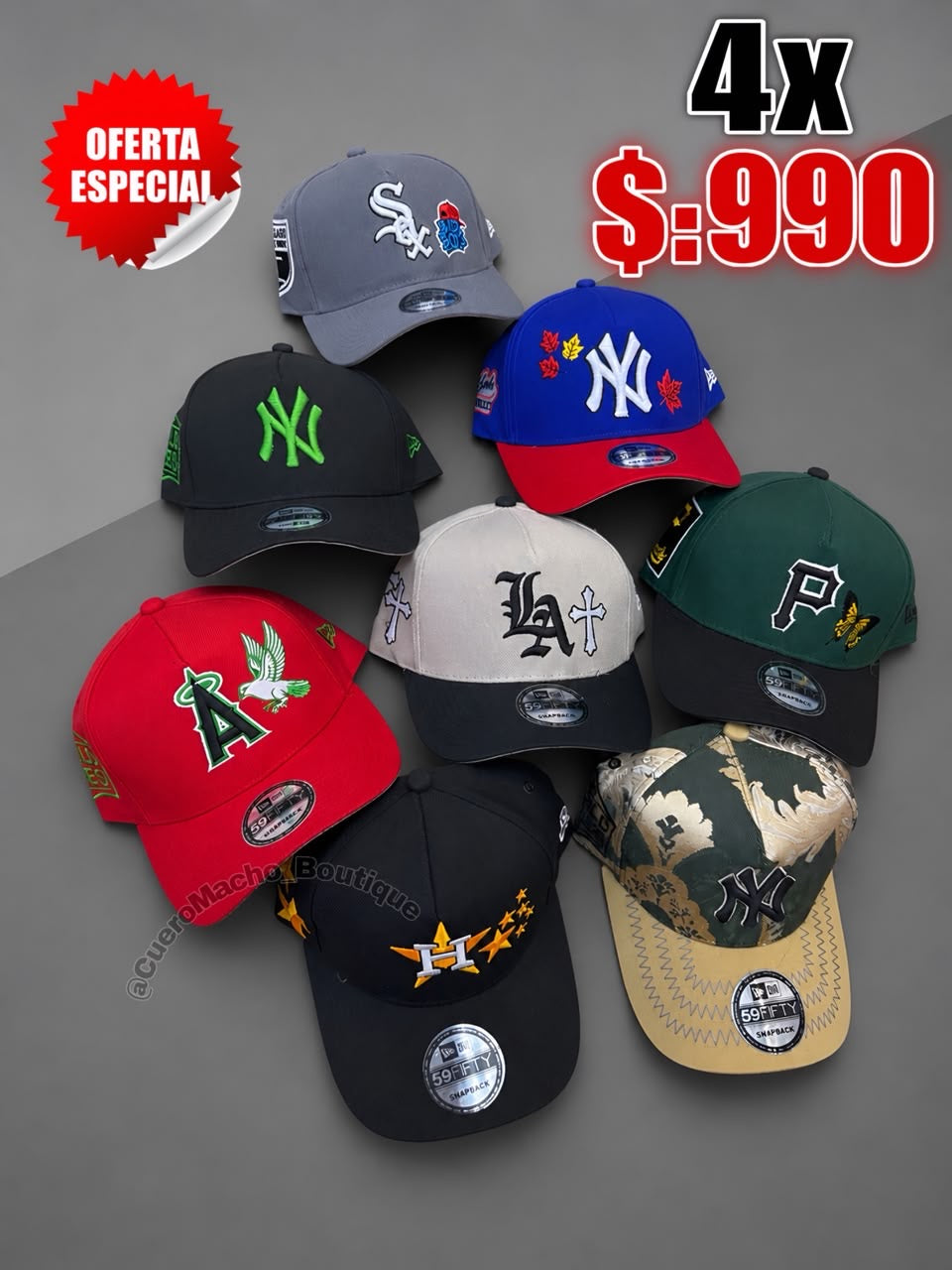 Gorras 4x $:990