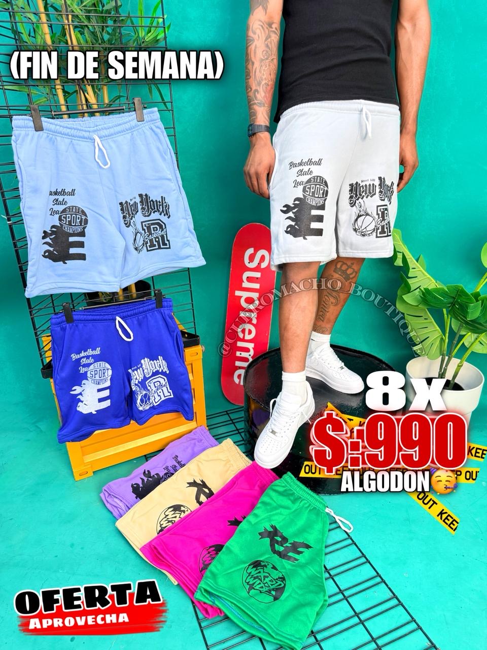 Bermudas Algodón 8x $:990