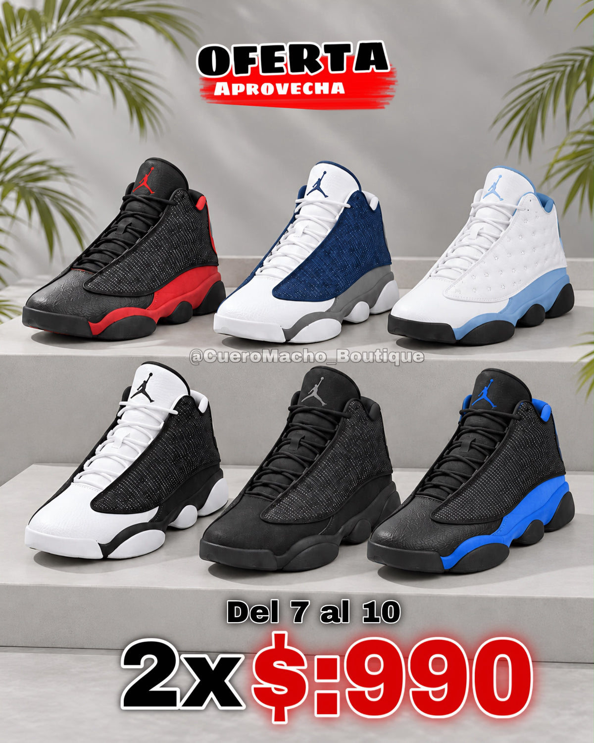 Jordan 13 oferta 2x $:990