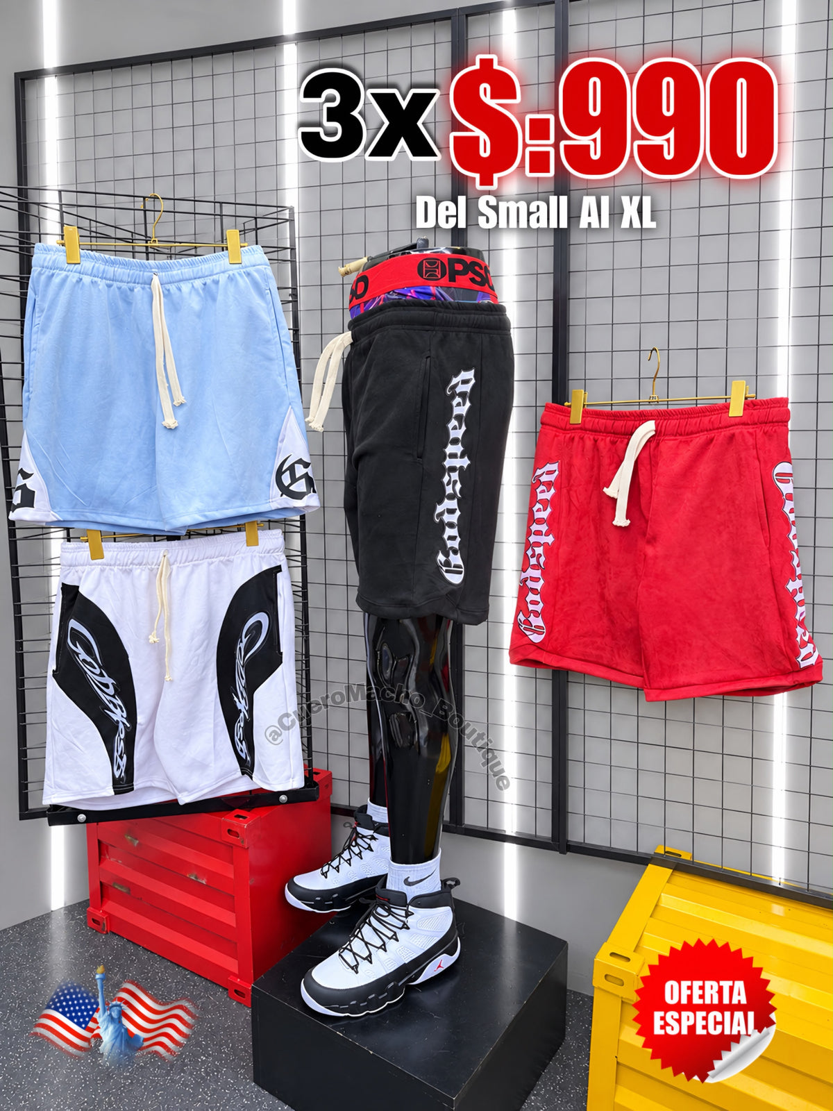 Bermudas Godpeed 3x $:990