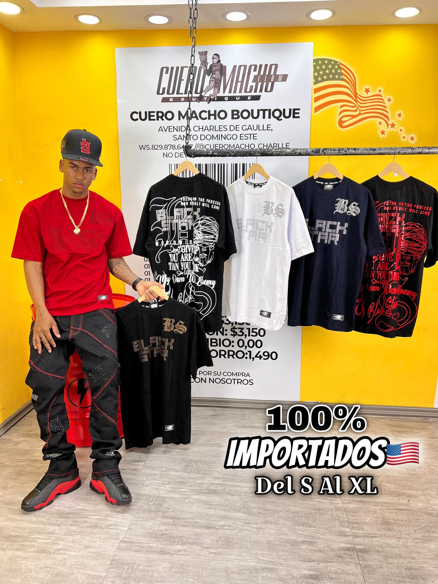 T-shirt Black Stars💎