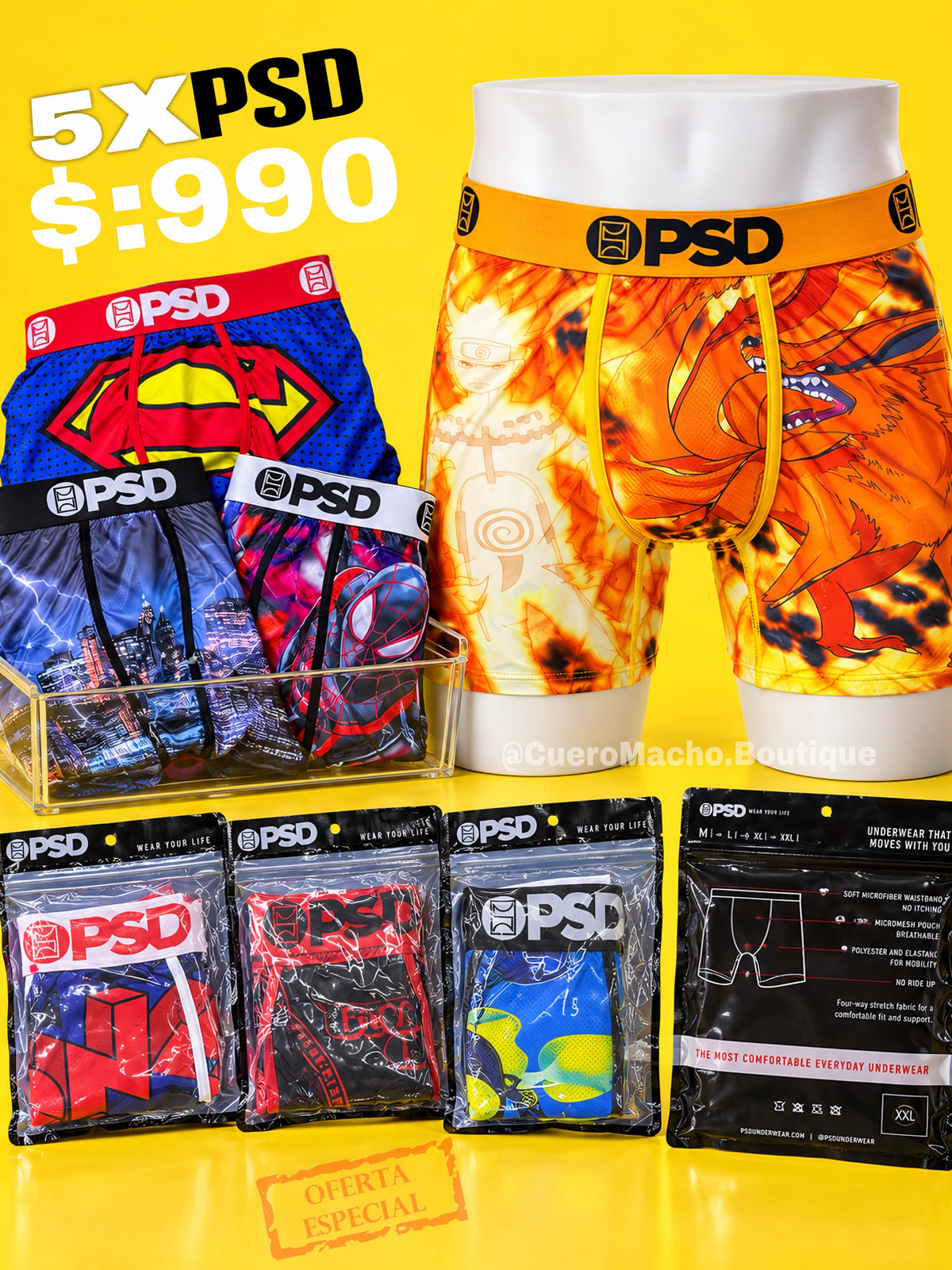 Boxer PSD 5x $:990