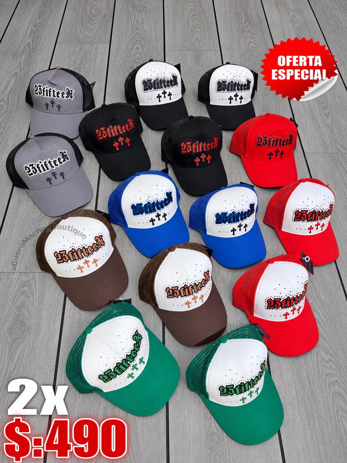 Gorras 2x $:490