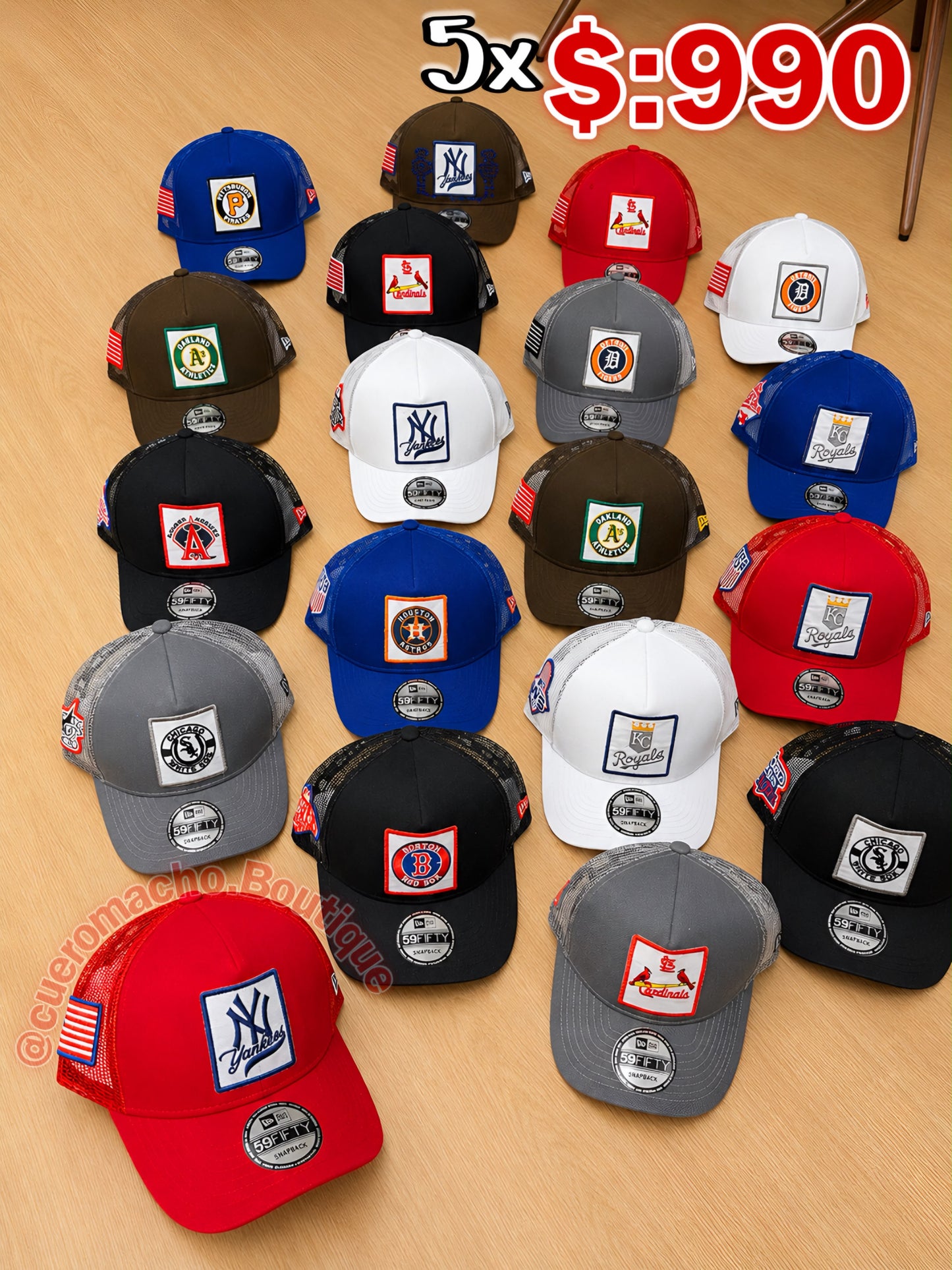 Gorras en oferta 5x $:990