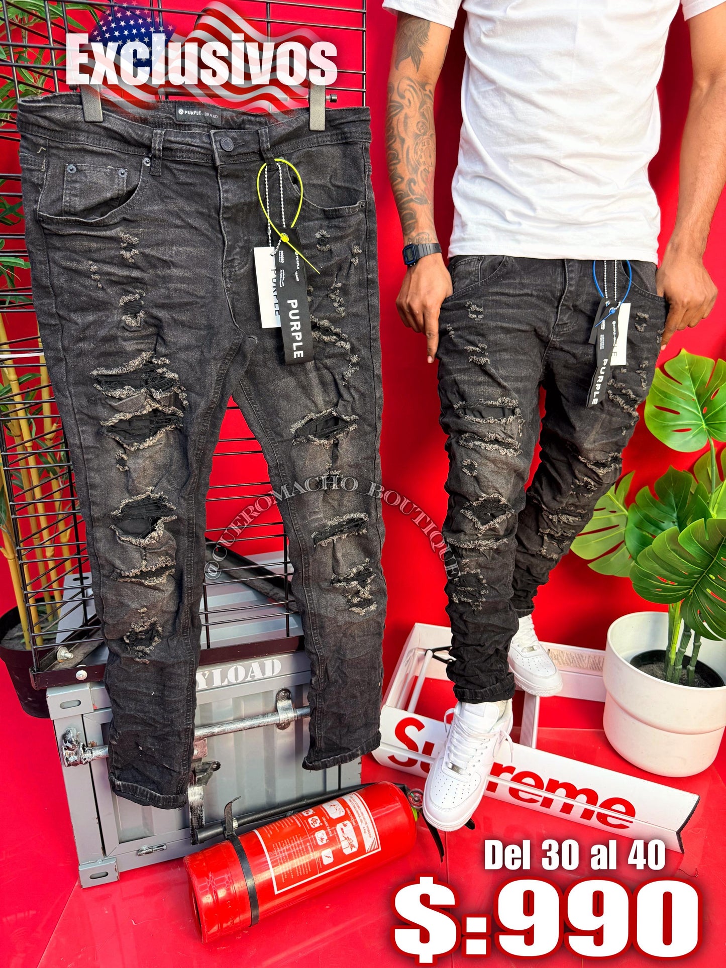 Pantalones purple New Modelo