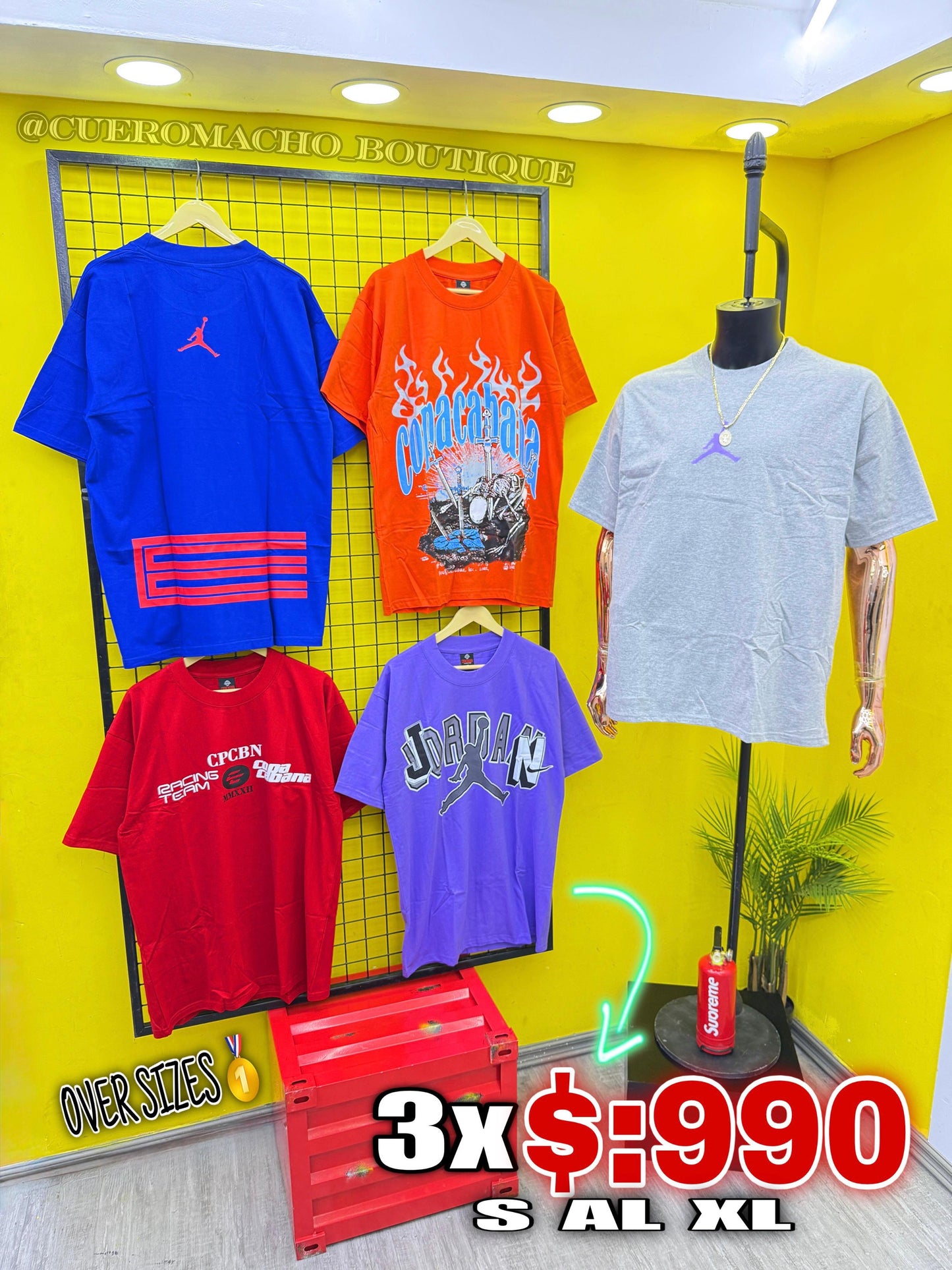 T-shert en ofertas 3x $:990