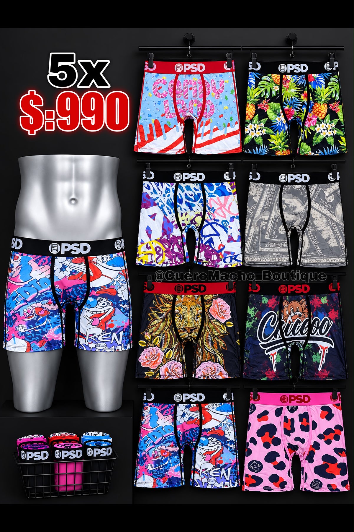 Boxer PSD 5x $:990