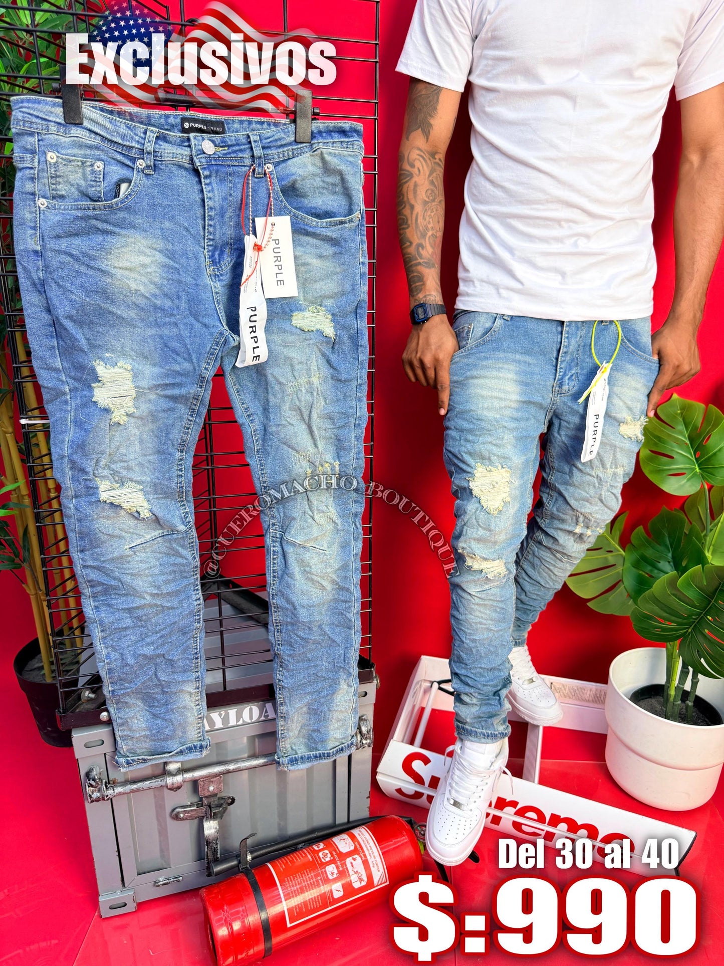 Pantalones purple New Modelo