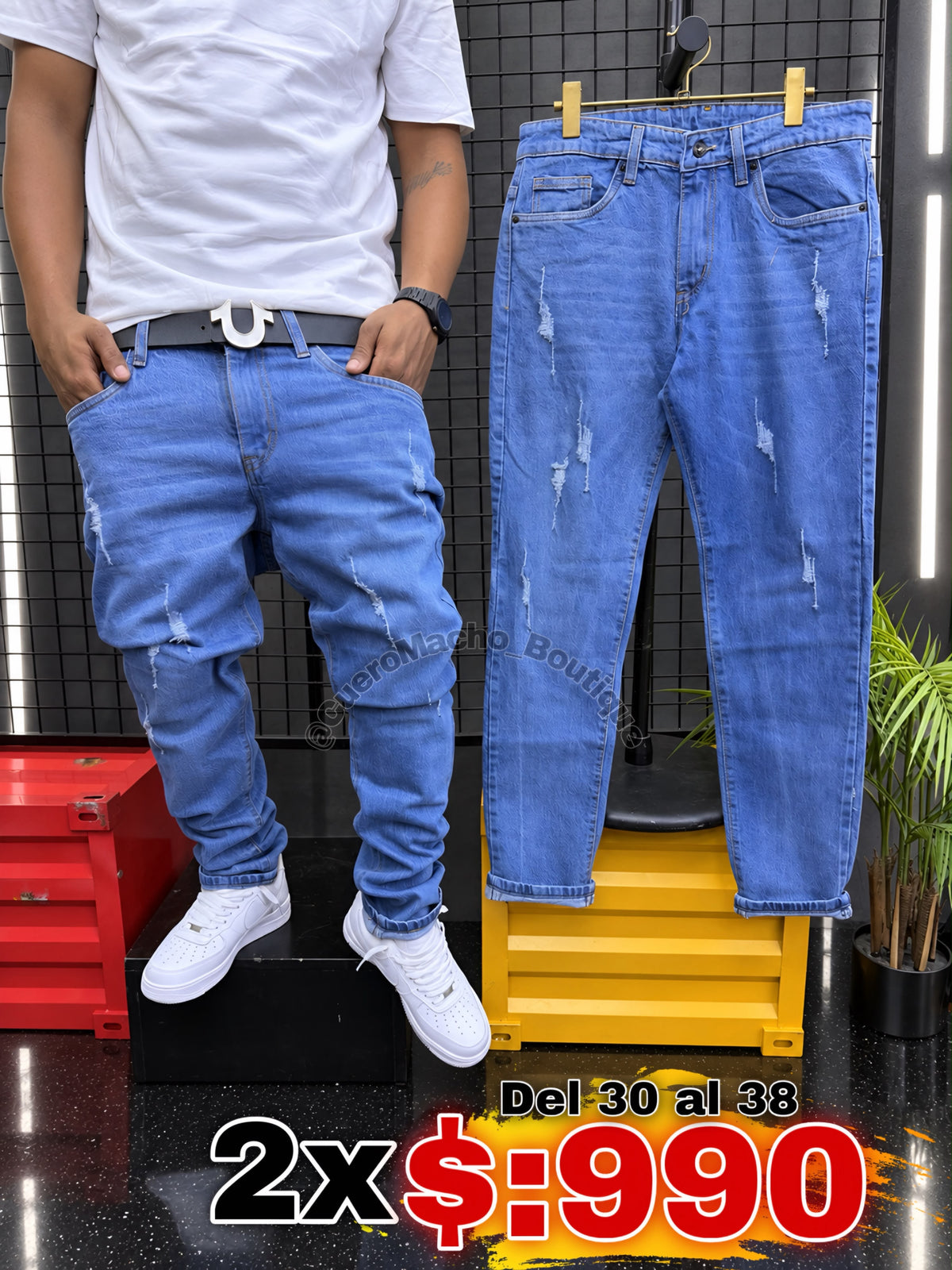 Pantalones sencillos 2x $:990