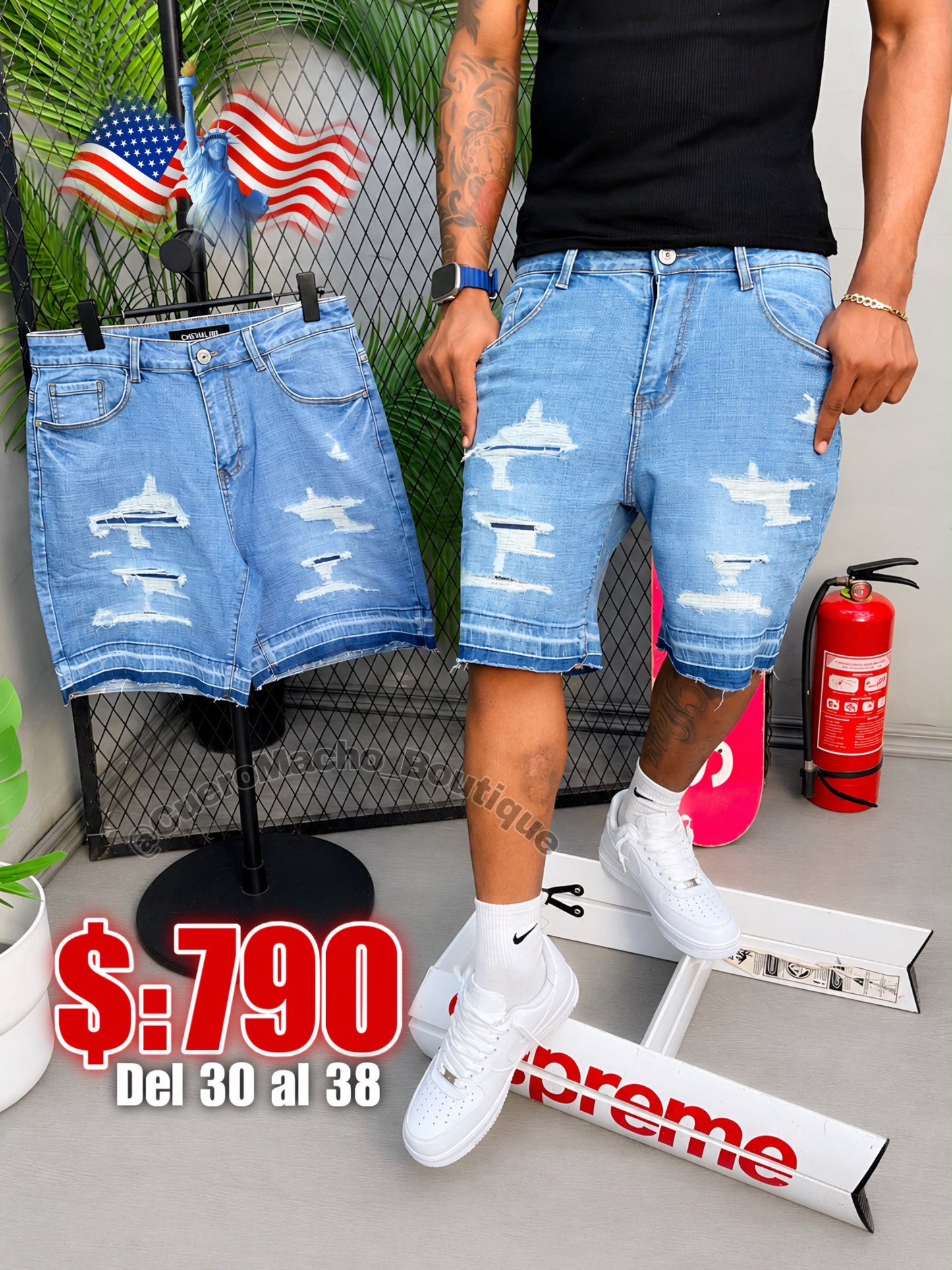 Bermudas Jeans