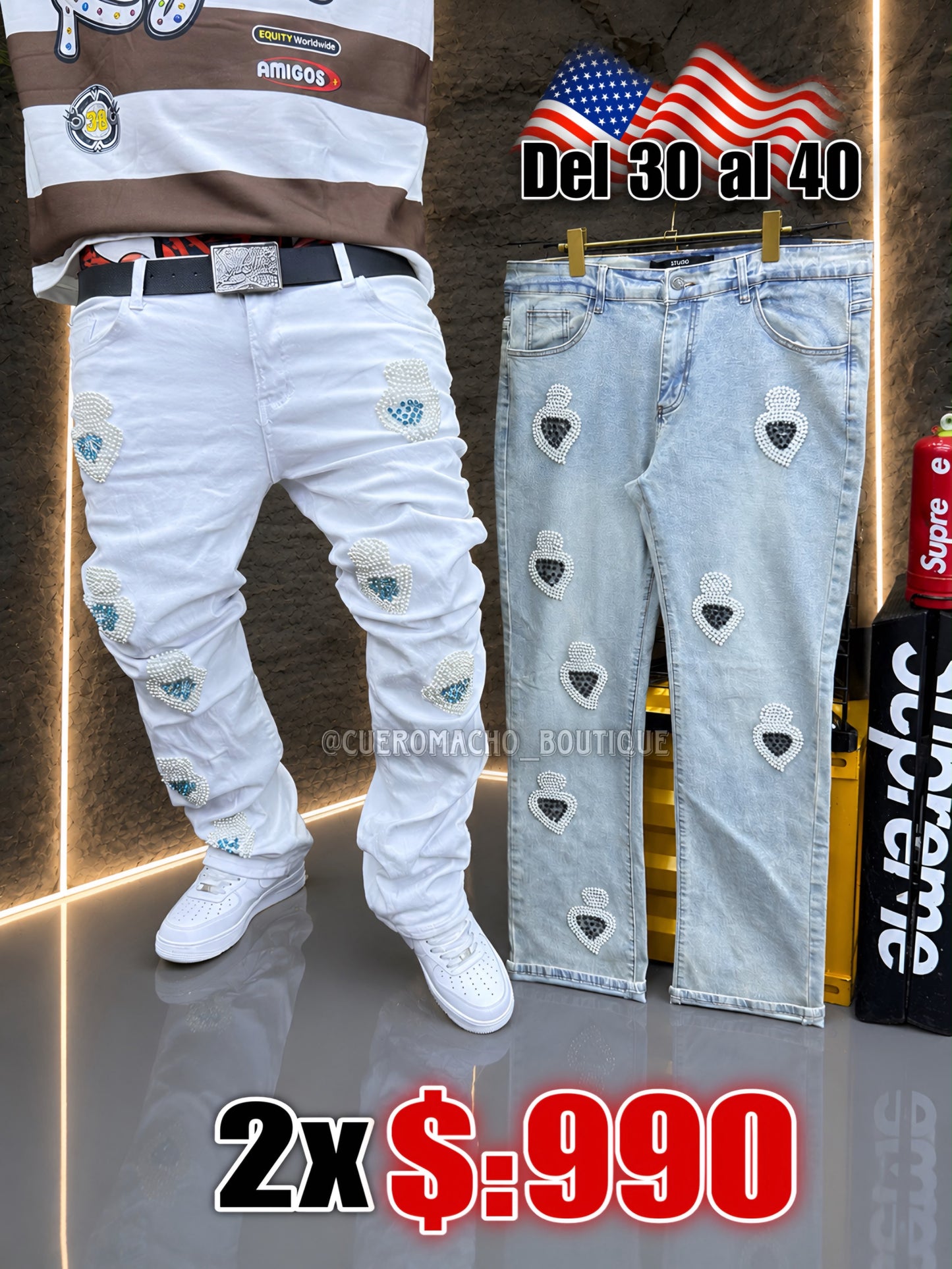 Pantalones Jeans 2x $:990
