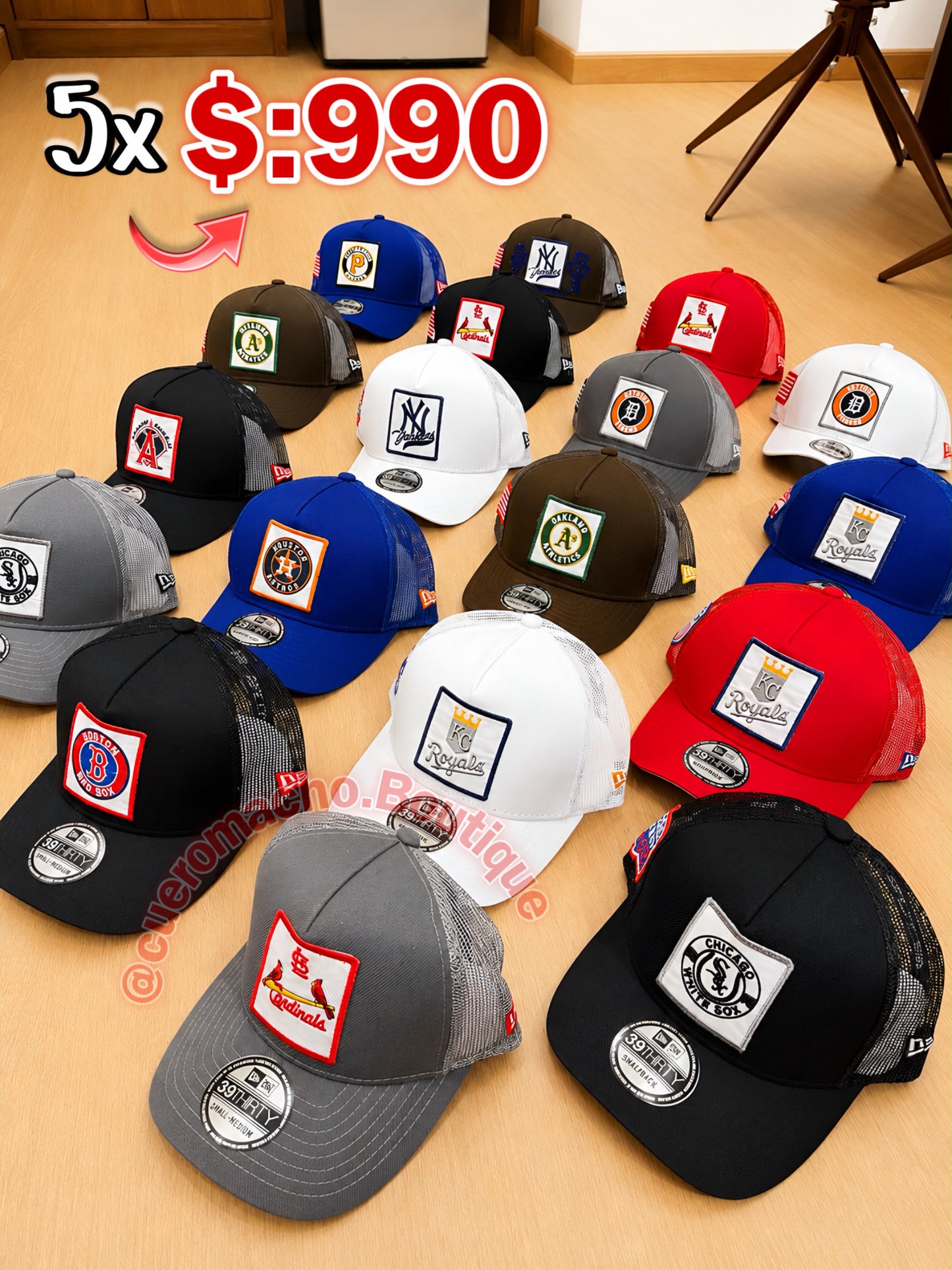 Gorras en oferta 5x $:990