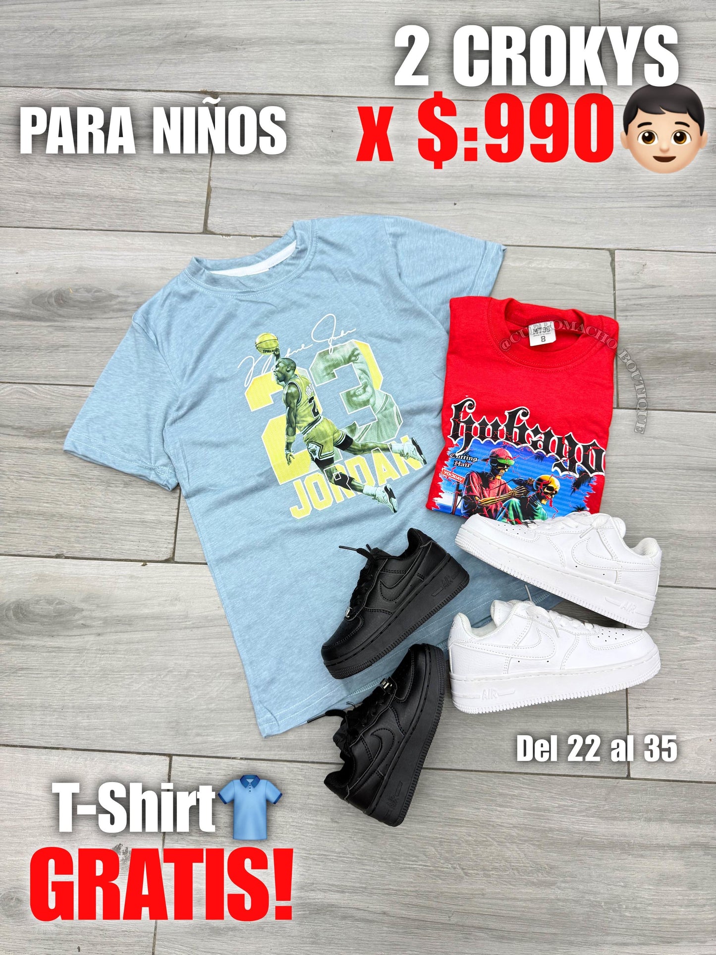 Croker de niños 2x $:990