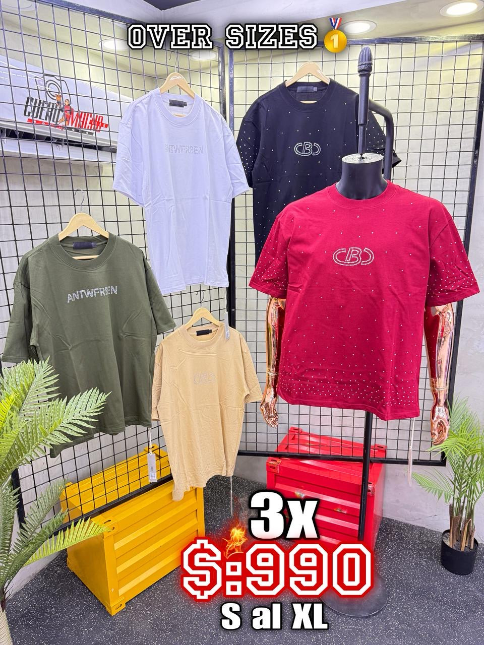 T-shirt en oferta 3x $:990