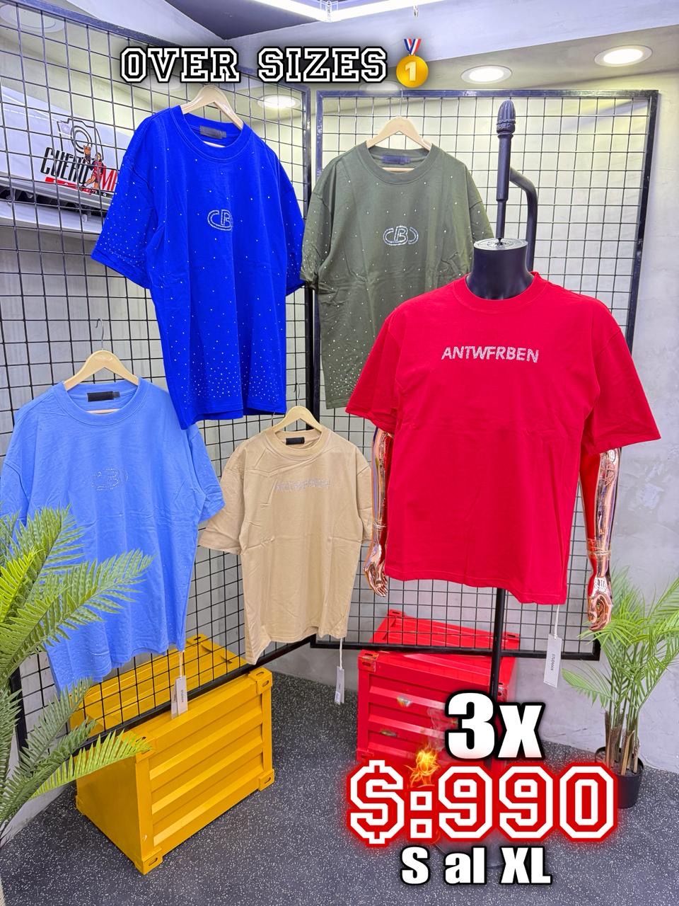 T-shirt en oferta 3x $:990