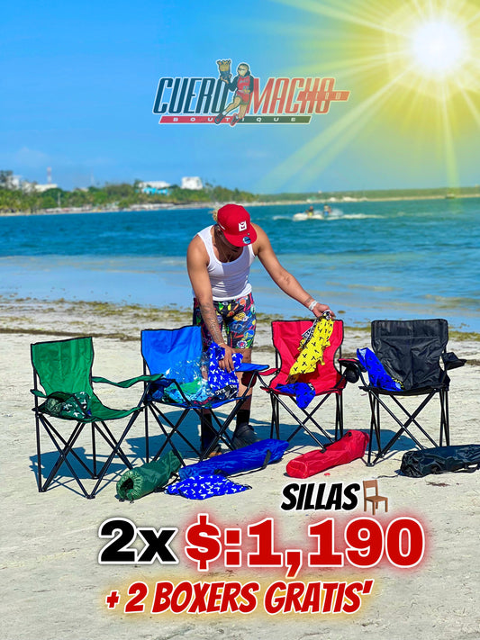 Sillas Playeras 2x $:1,190